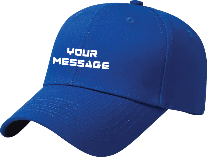 branded royal blue baseball cap
